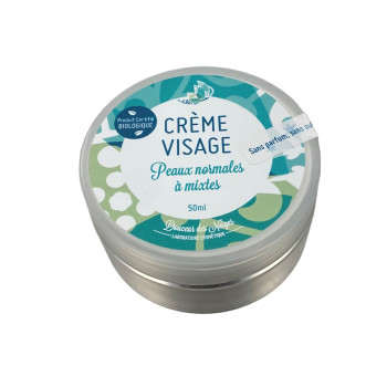Crème visage peaux normales à mixtes