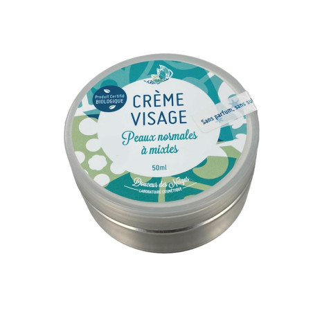 Crème visage peaux normales à mixtes