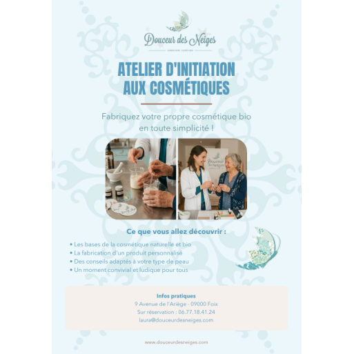 Atelier initiation aux cosmétiques bio maison